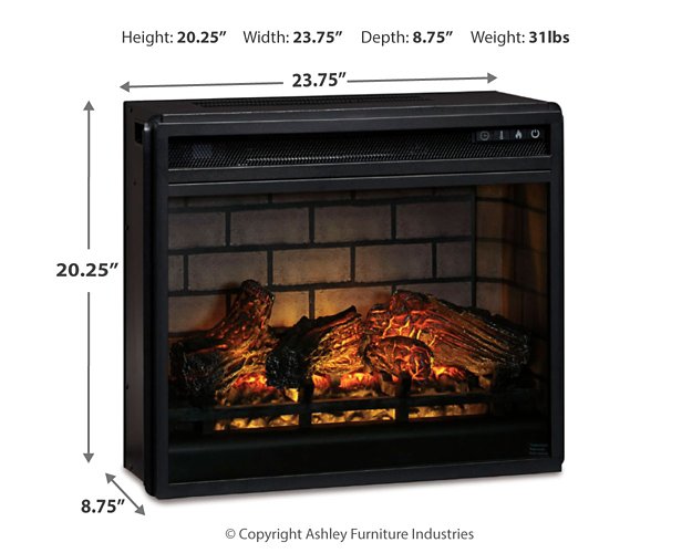 Wildenauer 76" TV Stand with Electric Fireplace - Faith Furniture (Manhattan, KS)