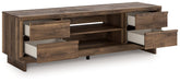 Zadilyn 72" TV Stand with Electric Fireplace - Faith Furniture (Manhattan, KS)