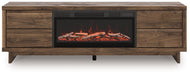Zadilyn 72" TV Stand with Electric Fireplace - Faith Furniture (Manhattan, KS)