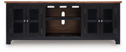 Wildenauer 76" TV Stand with Electric Fireplace - Faith Furniture (Manhattan, KS)