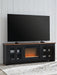 Wildenauer 76" TV Stand with Electric Fireplace - Faith Furniture (Manhattan, KS)