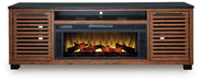 Kallari 84" TV Stand with Electric Fireplace - Faith Furniture (Manhattan, KS)