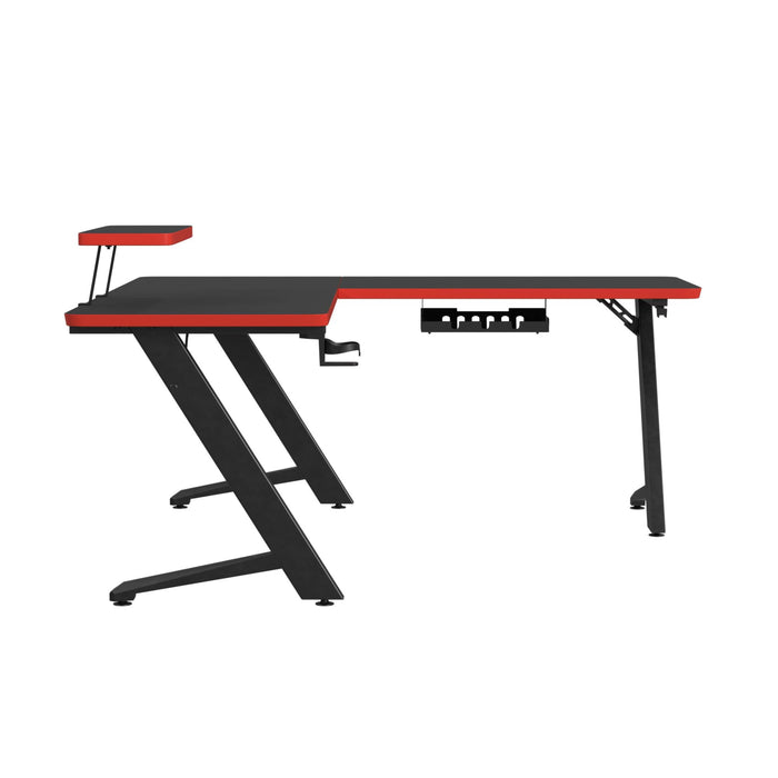 Waterside L shape Desk in Black