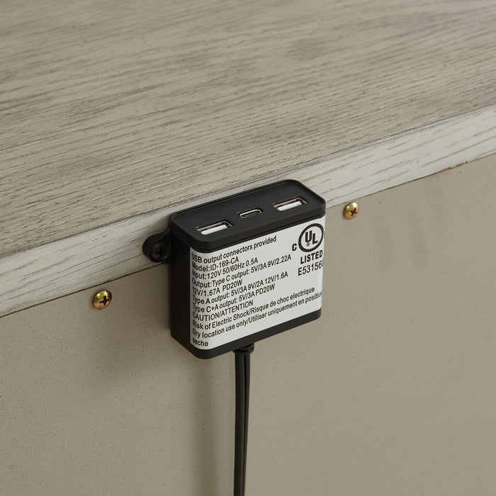 Whit-Ash Panel Bedroom Set - Faith Furniture (Manhattan, KS)