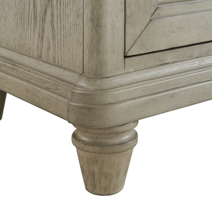 Whit-Ash Panel Bedroom Set with Door Chest - Faith Furniture (Manhattan, KS)