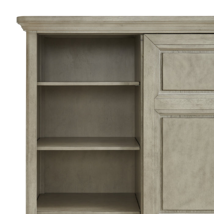 Whit-Ash Panel Bedroom Set with Door Chest - Faith Furniture (Manhattan, KS)