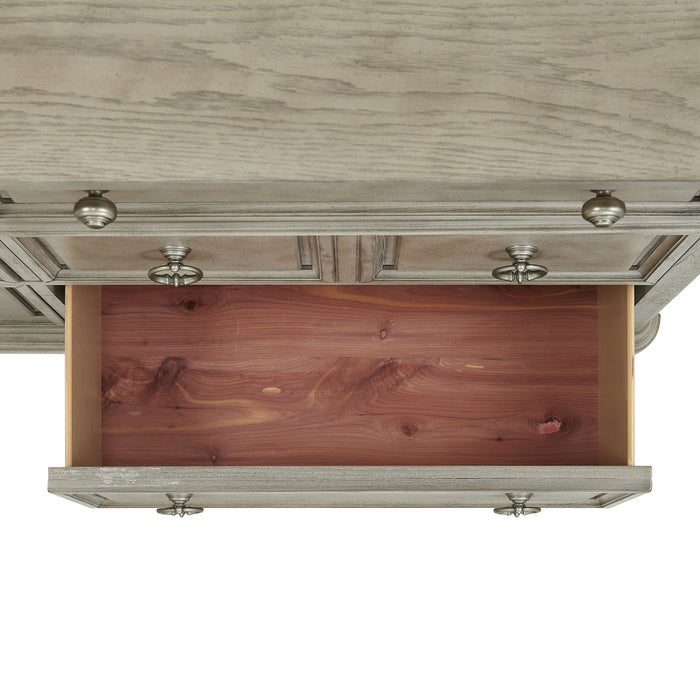 Whit-Ash Dresser and Mirror Set in Light Grey - Faith Furniture (Manhattan, KS)