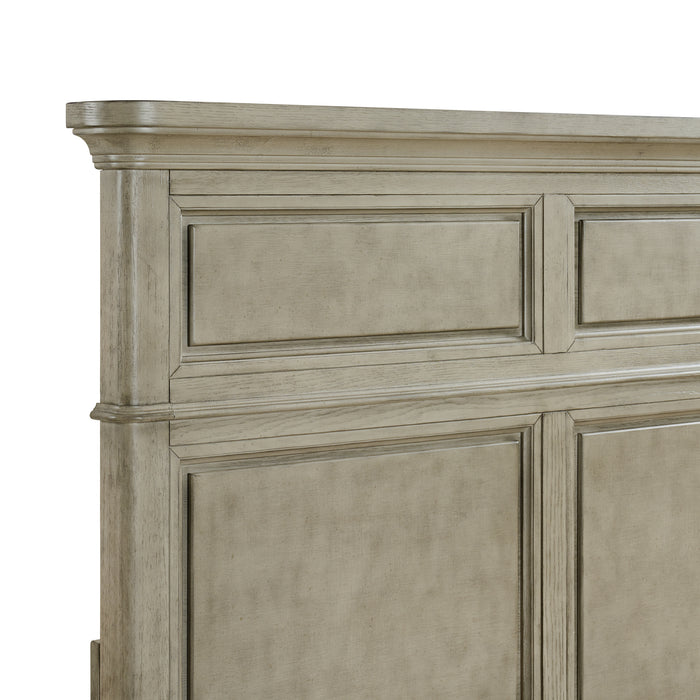 Whit-Ash Panel Bedroom Set with Door Chest - Faith Furniture (Manhattan, KS)