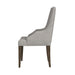 Yellowstone Dining Host Chair with Grey Fabric in Medium Brown (2 Per Carton) - Faith Furniture (Manhattan, KS)