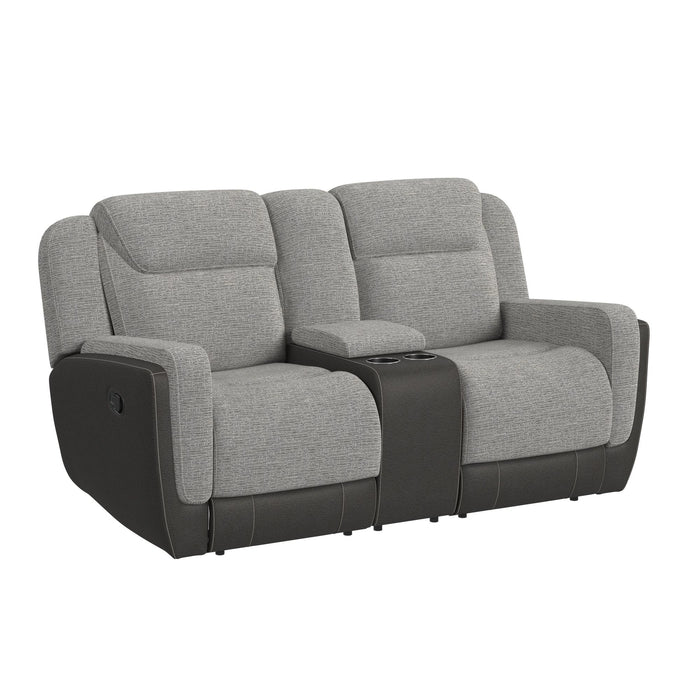 Hornet 2PC Living Room Set in Rancho Grey-Sofa & Loveseat