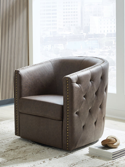 Brentlow Swivel Accent Chair - Faith Furniture (Manhattan, KS)