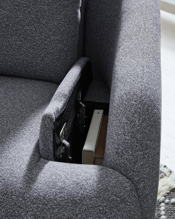 Alainmont Next-Gen Nuvella Swivel Power Recliner - Faith Furniture (Manhattan, KS)