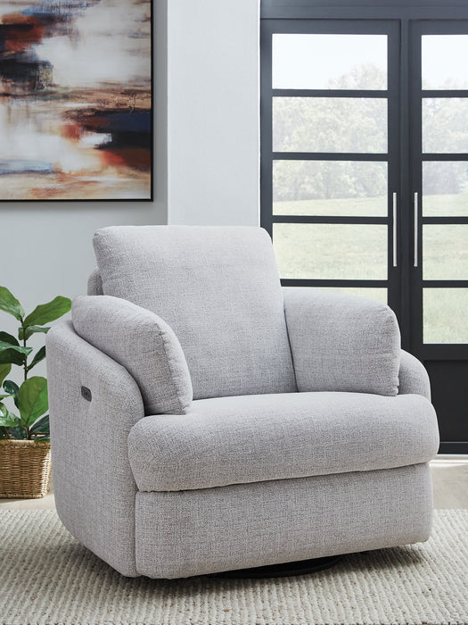 Alainmont Next-Gen Nuvella Swivel Power Recliner - Faith Furniture (Manhattan, KS)