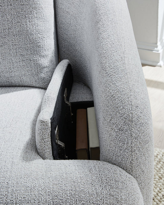 Alainmont Next-Gen Nuvella Swivel Power Recliner - Faith Furniture (Manhattan, KS)