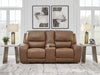 DeepWakes Power Reclining Loveseat with Console - Faith Furniture (Manhattan, KS)