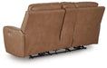 DeepWakes Power Reclining Loveseat with Console - Faith Furniture (Manhattan, KS)