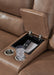 DeepWakes Power Reclining Loveseat with Console - Faith Furniture (Manhattan, KS)