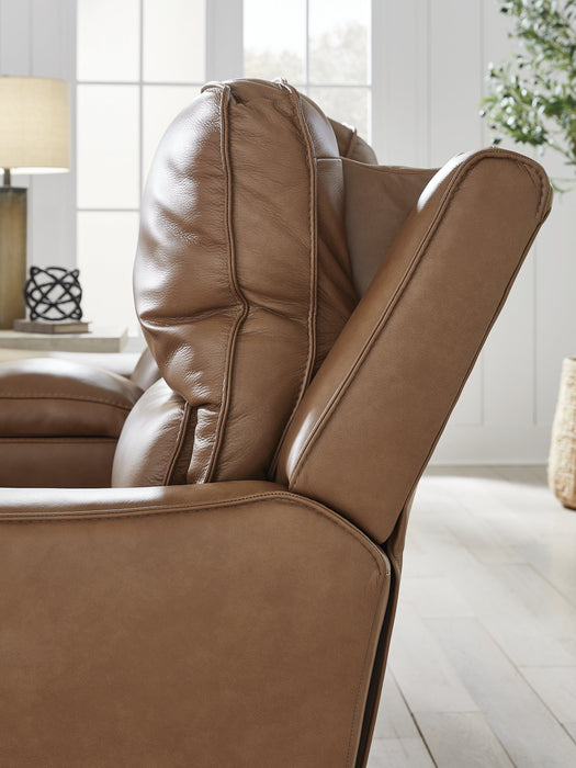DeepWakes Power Reclining Loveseat with Console - Faith Furniture (Manhattan, KS)