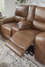 DeepWakes Power Reclining Loveseat with Console - Faith Furniture (Manhattan, KS)