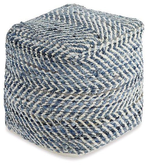 Chevron Pouf - Faith Furniture (Manhattan, KS)