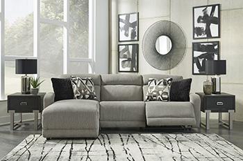 Colleyville Power Reclining Sectional with Chaise - Faith Furniture (Manhattan, KS)