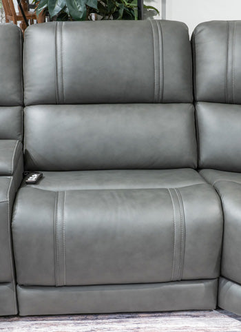 5Z - Pittson Power Reclining Sectional - Faith Furniture (Manhattan, KS)