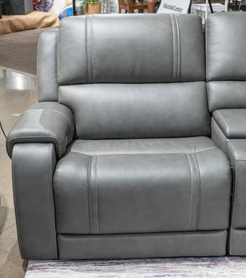 5Z - Pittson Power Reclining Sectional Loveseat - Faith Furniture (Manhattan, KS)