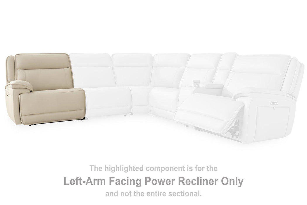 Double Deal Reclining Sectional with Console - Faith Furniture (Manhattan, KS)