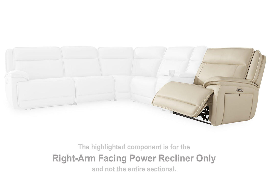 Double Deal Reclining Sectional with Console - Faith Furniture (Manhattan, KS)