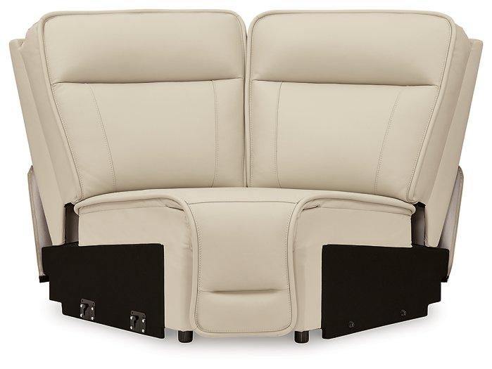 Double Deal Reclining Sectional with Console - Faith Furniture (Manhattan, KS)