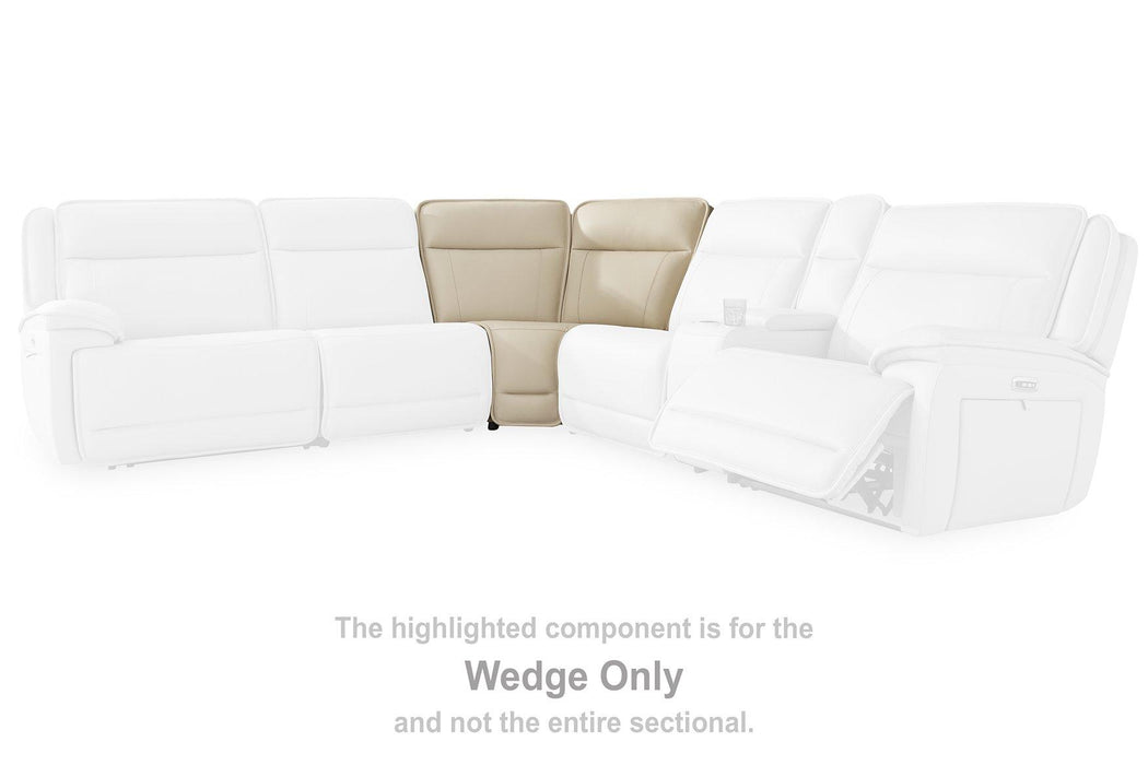 Double Deal Reclining Sectional with Console - Faith Furniture (Manhattan, KS)
