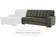 Caspian-Town Sectional with Chaise - Faith Furniture (Manhattan, KS)