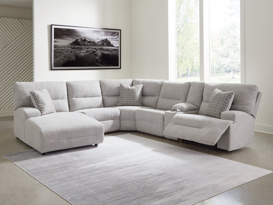 Acklen Place Power Reclining Sectional with Chaise - Faith Furniture (Manhattan, KS)