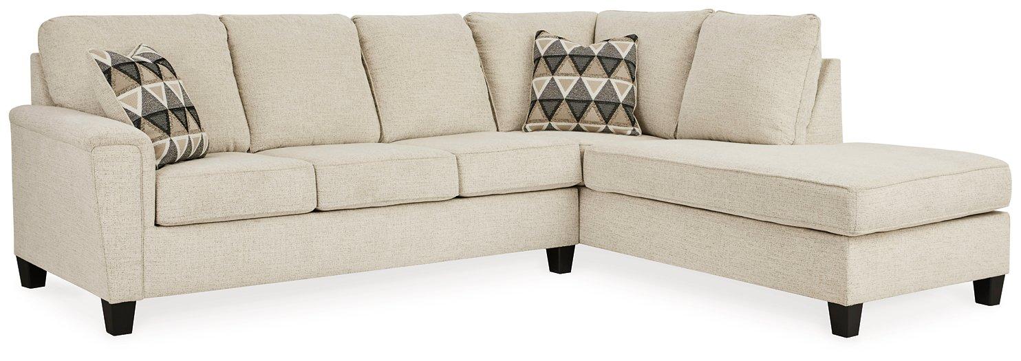 Abinger 2-Piece Sectional with Chaise - Faith Furniture (Manhattan, KS)