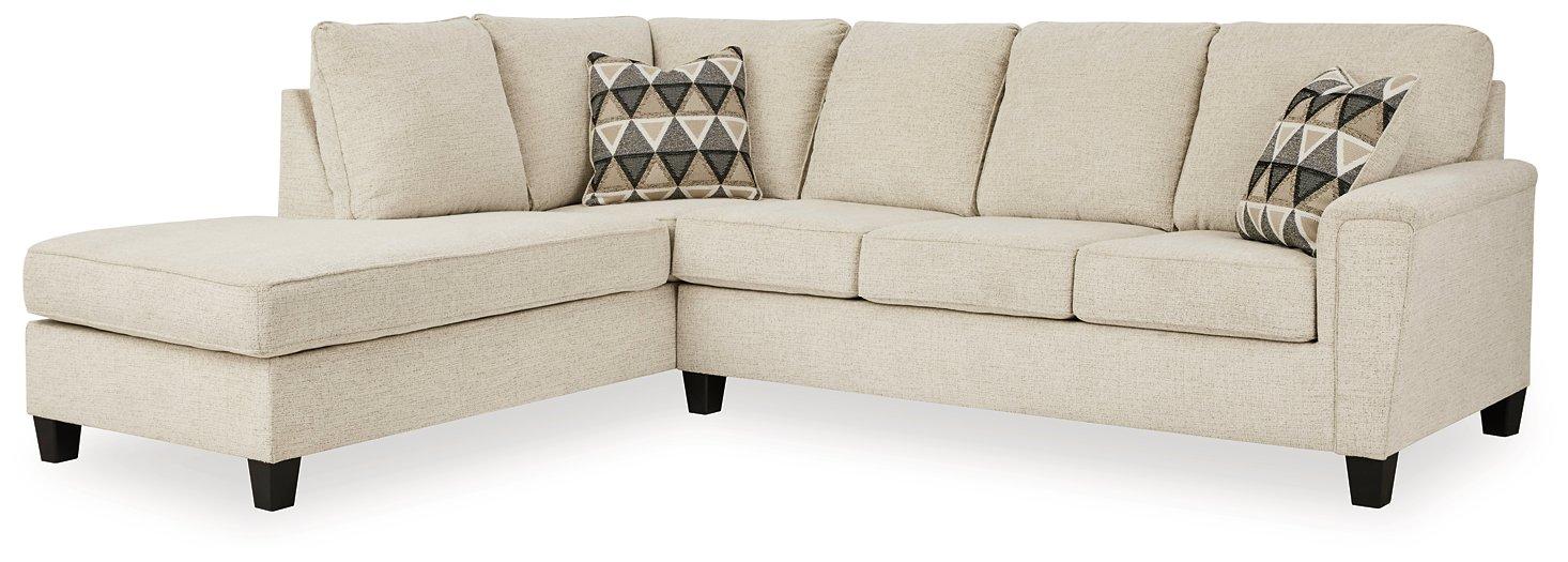 Abinger 2-Piece Sectional with Chaise - Faith Furniture (Manhattan, KS)