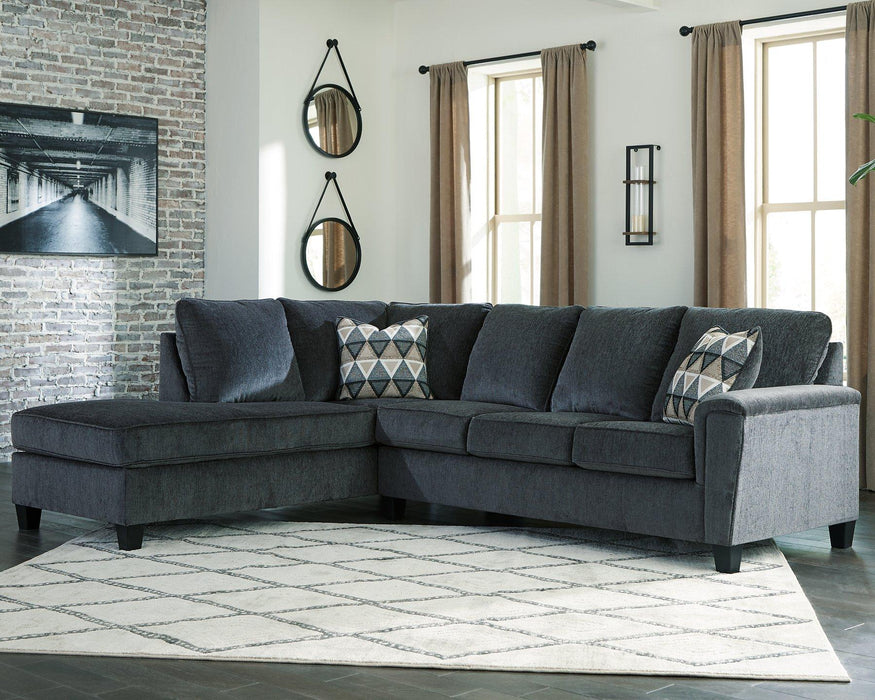 Abinger 2-Piece Sectional with Chaise - Faith Furniture (Manhattan, KS)