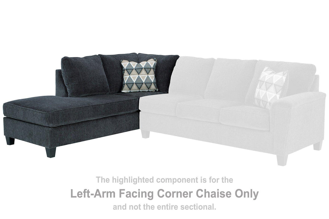 Abinger 2-Piece Sectional with Chaise - Faith Furniture (Manhattan, KS)