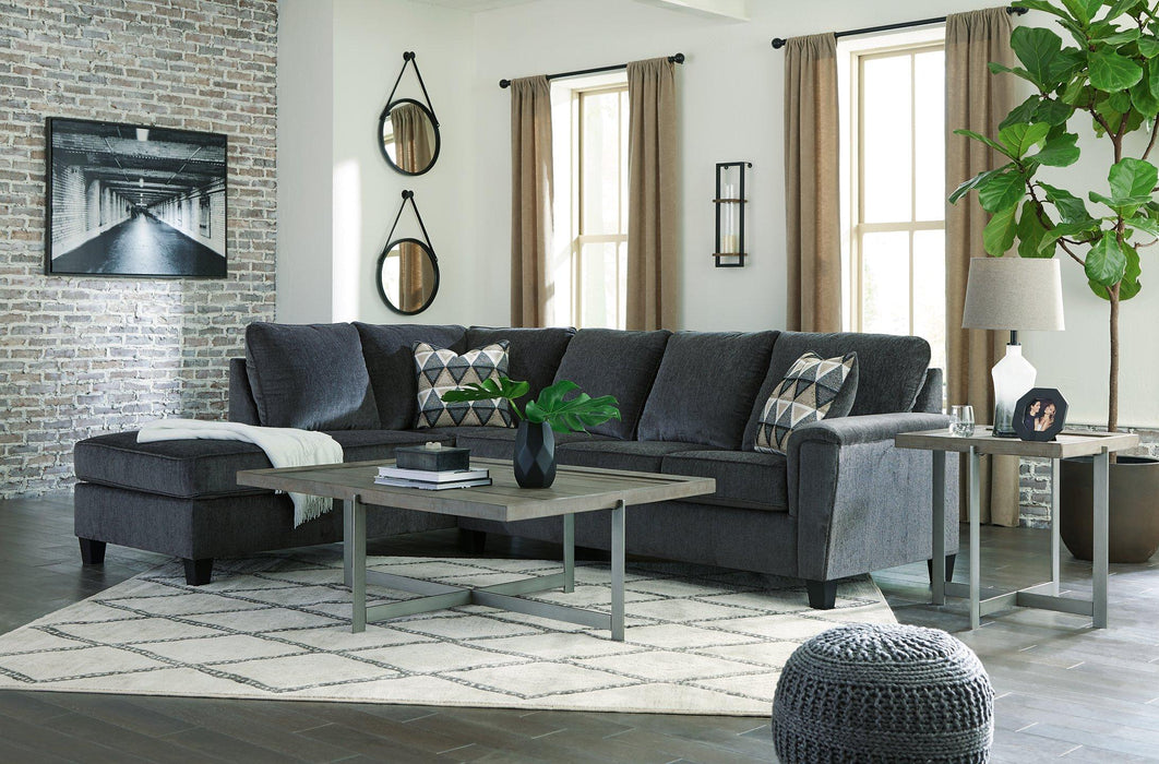 Abinger 2-Piece Sectional with Chaise - Faith Furniture (Manhattan, KS)