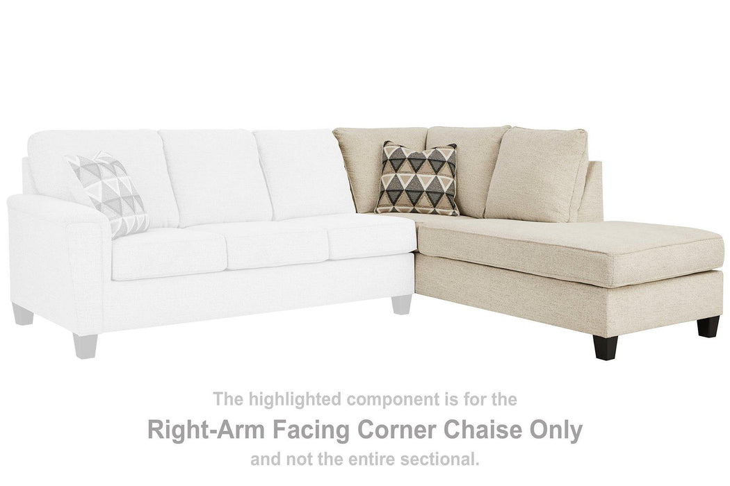 Abinger 2-Piece Sectional with Chaise - Faith Furniture (Manhattan, KS)