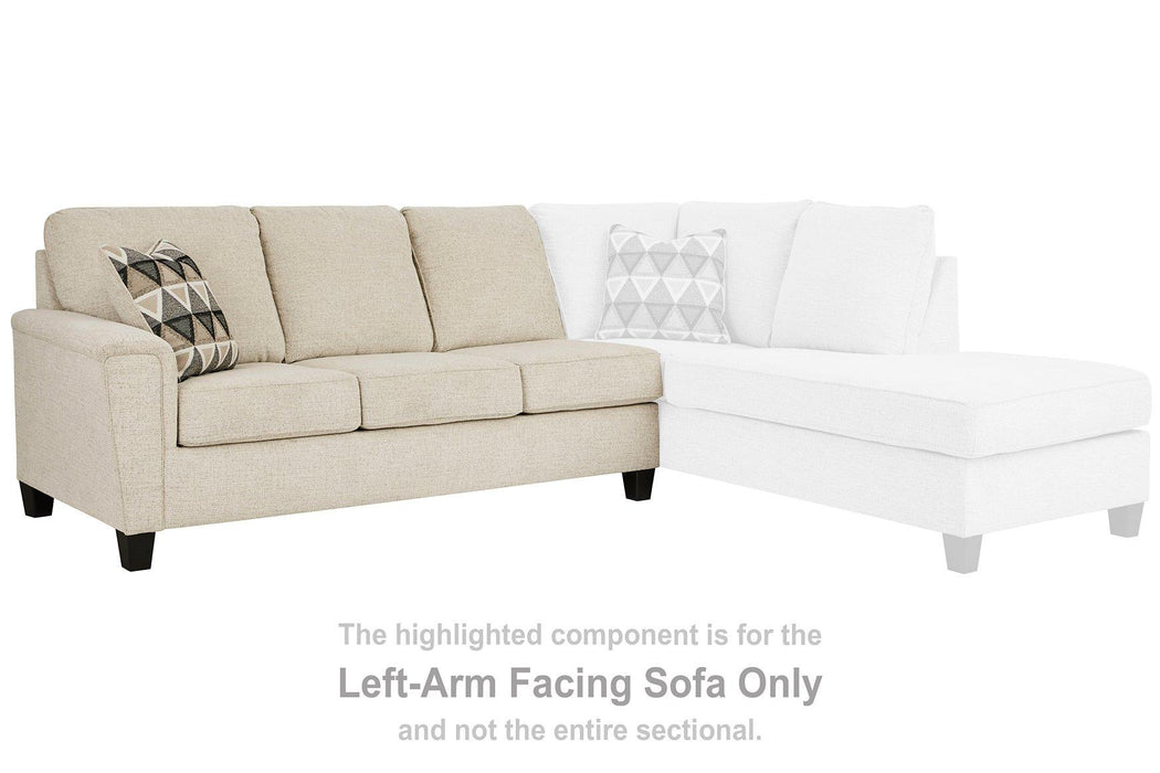 Abinger 2-Piece Sectional with Chaise - Faith Furniture (Manhattan, KS)
