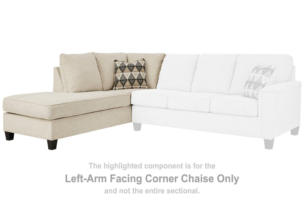 Abinger 2-Piece Sectional with Chaise - Faith Furniture (Manhattan, KS)