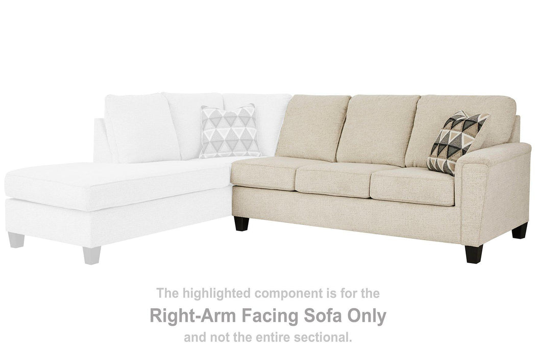 Abinger 2-Piece Sectional with Chaise - Faith Furniture (Manhattan, KS)