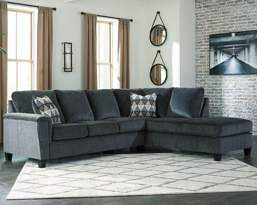 Abinger 2-Piece Sectional with Chaise - Faith Furniture (Manhattan, KS)