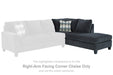 Abinger 2-Piece Sectional with Chaise - Faith Furniture (Manhattan, KS)