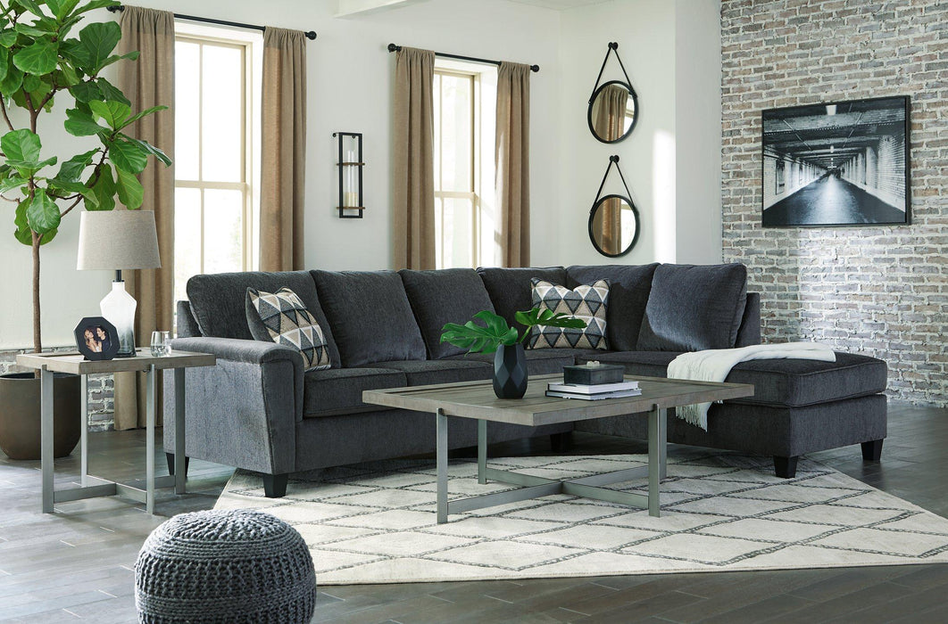 Abinger 2-Piece Sectional with Chaise - Faith Furniture (Manhattan, KS)