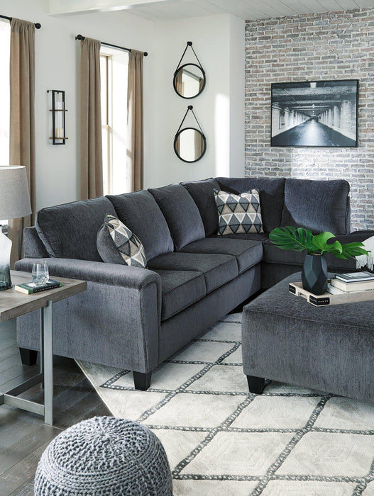 Abinger 2-Piece Sectional with Chaise - Faith Furniture (Manhattan, KS)