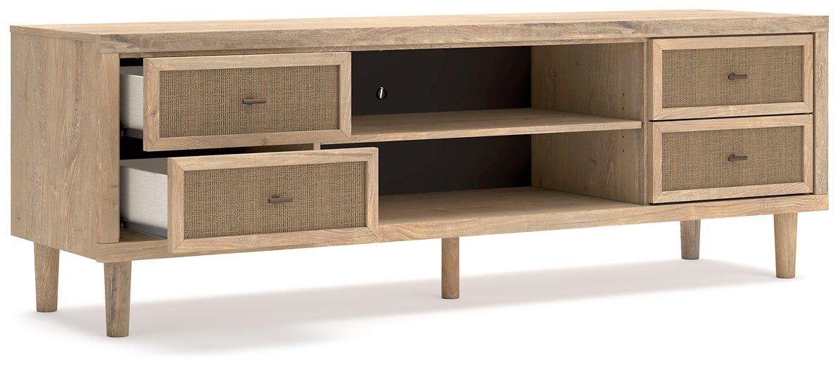 Cielden 72" TV Stand with Electric Fireplace - Faith Furniture (Manhattan, KS)