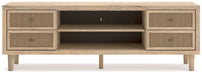 Cielden 72" TV Stand with Electric Fireplace - Faith Furniture (Manhattan, KS)