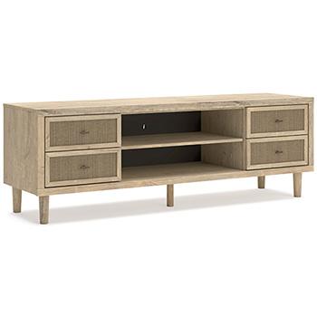 Cielden 72" TV Stand with Electric Fireplace - Faith Furniture (Manhattan, KS)