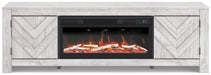 Cayboni 71" TV Stand with Electric Fireplace - Faith Furniture (Manhattan, KS)